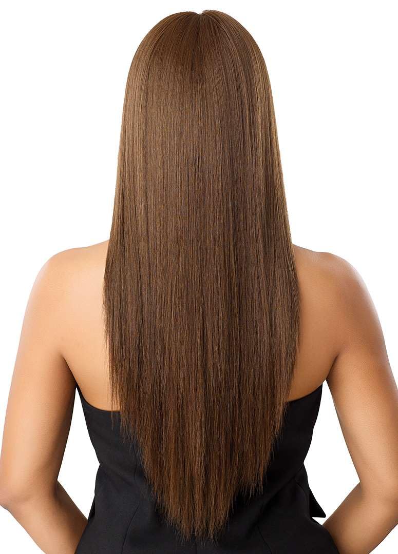 Outre Lace Front Wig - Perfect Hair Line 13X6 - NUEBLEND - Human Hair Blend - Straight 26" (AUBURN)