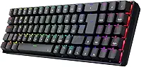 Teclado Mecanico Gamer Redragon ZED Pro, RGB, Wireless, Switch Marrom - K627P-WNS-B (PT-BROWN) - Preto'