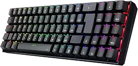 Teclado Mecanico Gamer Redragon ZED Pro, RGB, Wireless, Switch Marrom - K627P-WNS-B (PT-BROWN) - Preto'