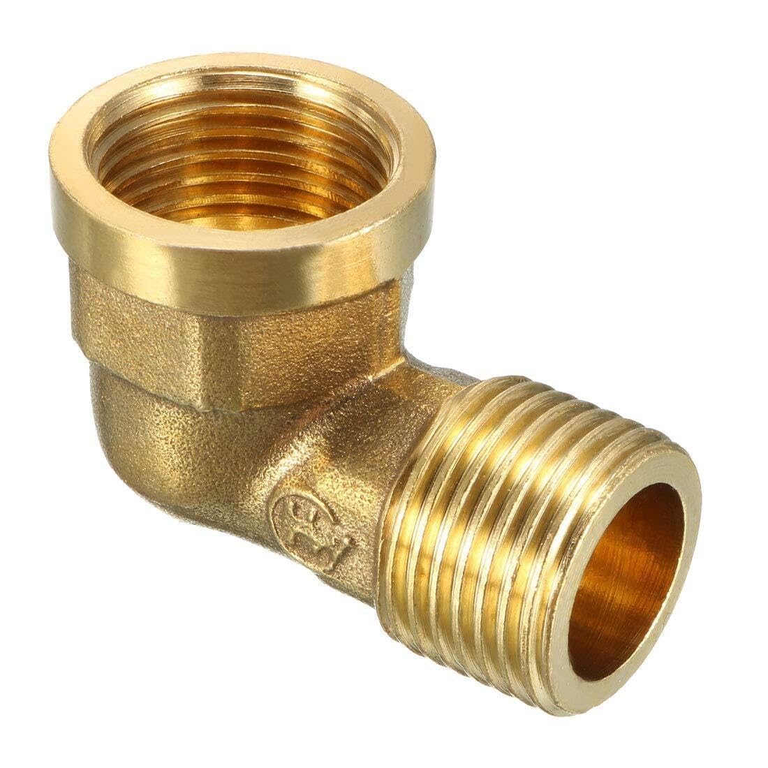 Elbow Fitting,Water Connector,Brass 90 Degree 1/2 BSP Male X PT Female Coupler
