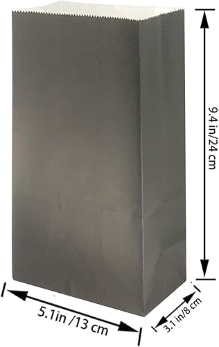 Miniatura 4 de Bolsa mediana para recuerdos de fiesta, 50 piezas de papel y tinta seguros para alimentos, natural (biodegradable), bolsas de buffet de colores