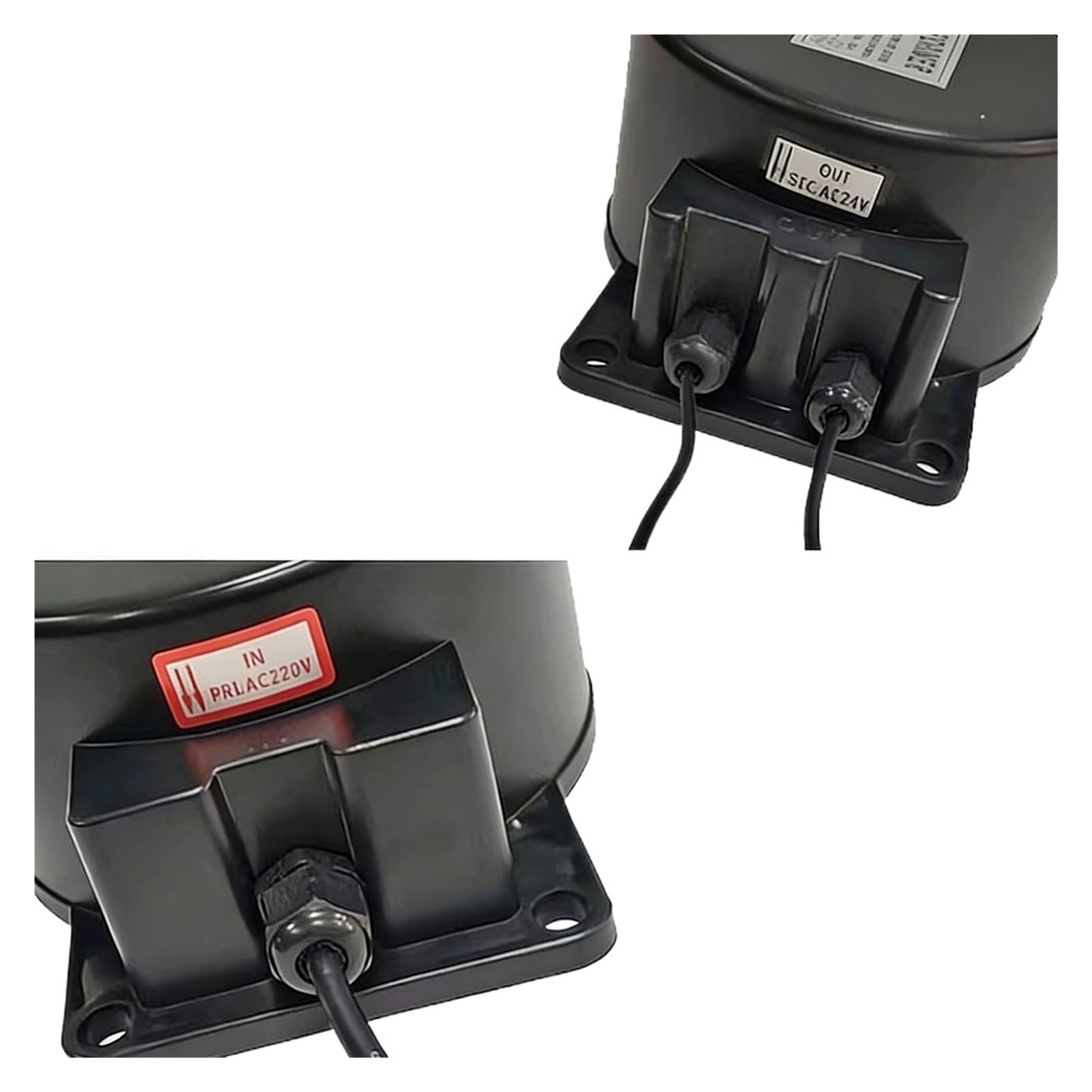 Transformador subacuático a prueba de agua Transformador LED a prueba de agua, luz subacuática, controlador fuente alimentación AC12V, rectificador anillo AC24V, potencia 10W-80W, 1 Uds