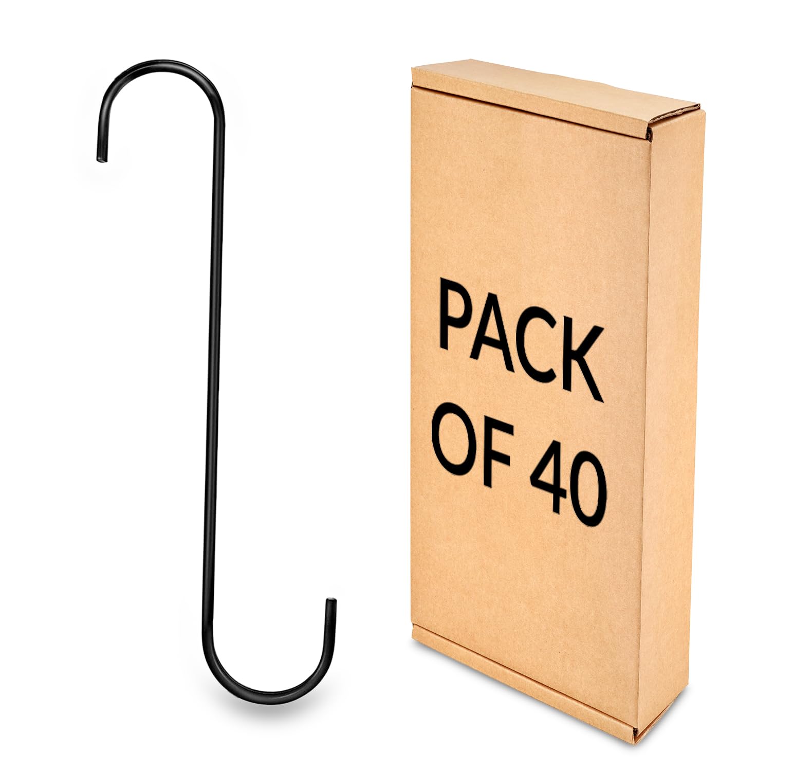 Plantex Heavy Duty 10 inch Multipurpose S Hook/Extention Hook for Hanging Plant/Tree Branch/Bird Feeder/Pots and Pans Closet Garden Pergola Indoor/Outdoor – (Pack of 40) (B0D41T2BSD) Amazon Price History, Amazon Price Tracker