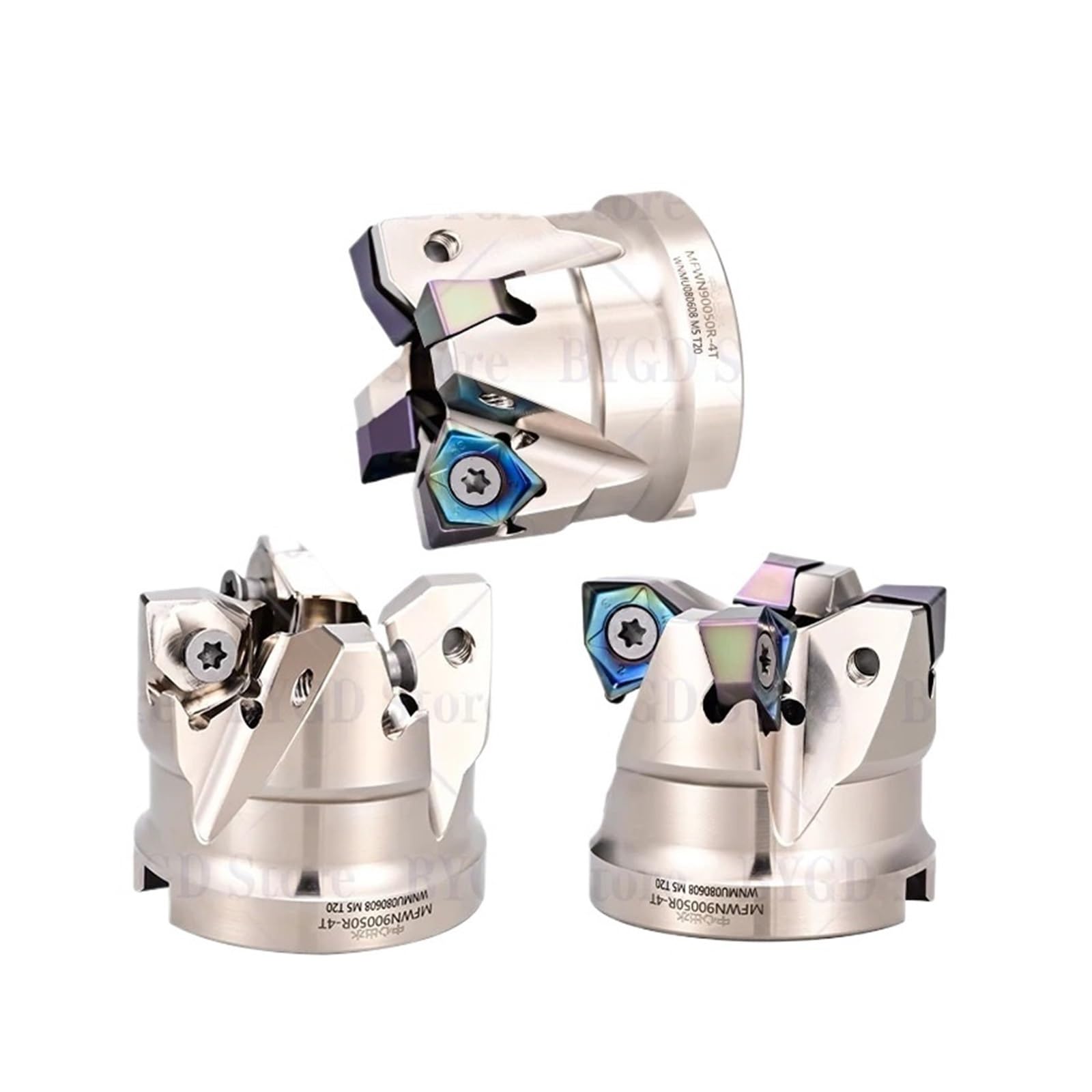 fresa frontal MFWN MFWN900 Cabezal de fresa pesada hexagonal de doble cara insertado con WNMU0806 combinado con portaherramientas BT NT HSK FMB(MFWN900-50-22-4T)