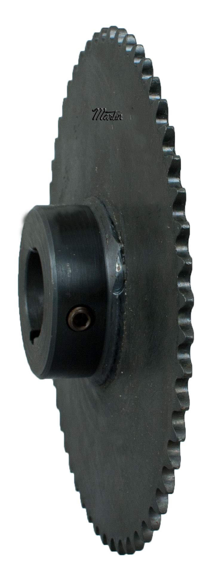 Martin Roller Chain Sprocket, Bored-to-Size, Type B Hub, Single Strand, 35 Chain Size, 0.375