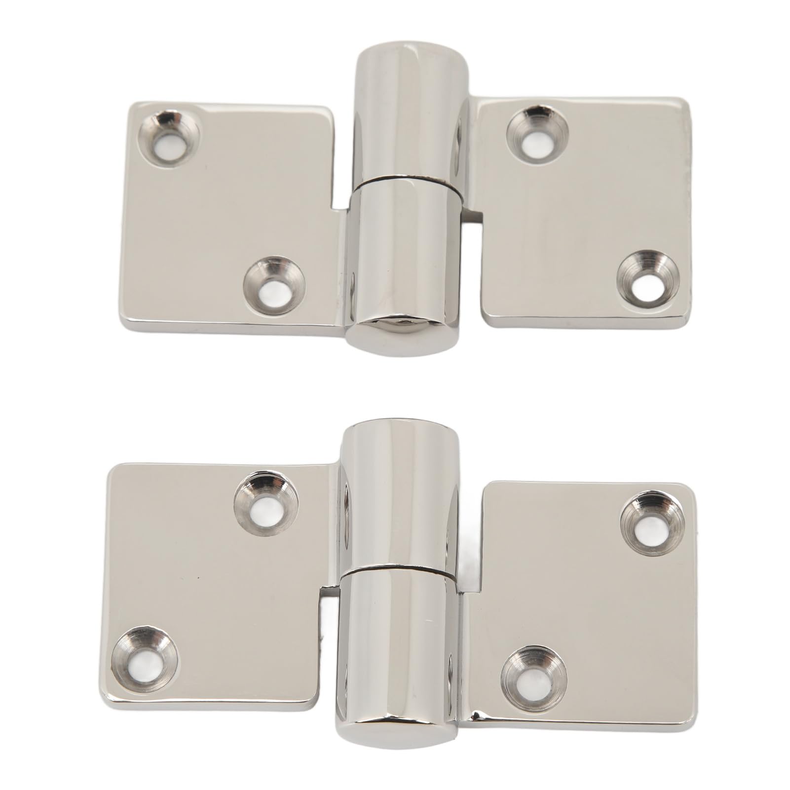 Zawias z paskiem do łodzi morskiej Zawias z paskiem do drzwi składanych ze stali nierdzewnej 316, kompatybilny z szafkami na łodzie RV, 90 x 38 mm, wykończenie polerowane
