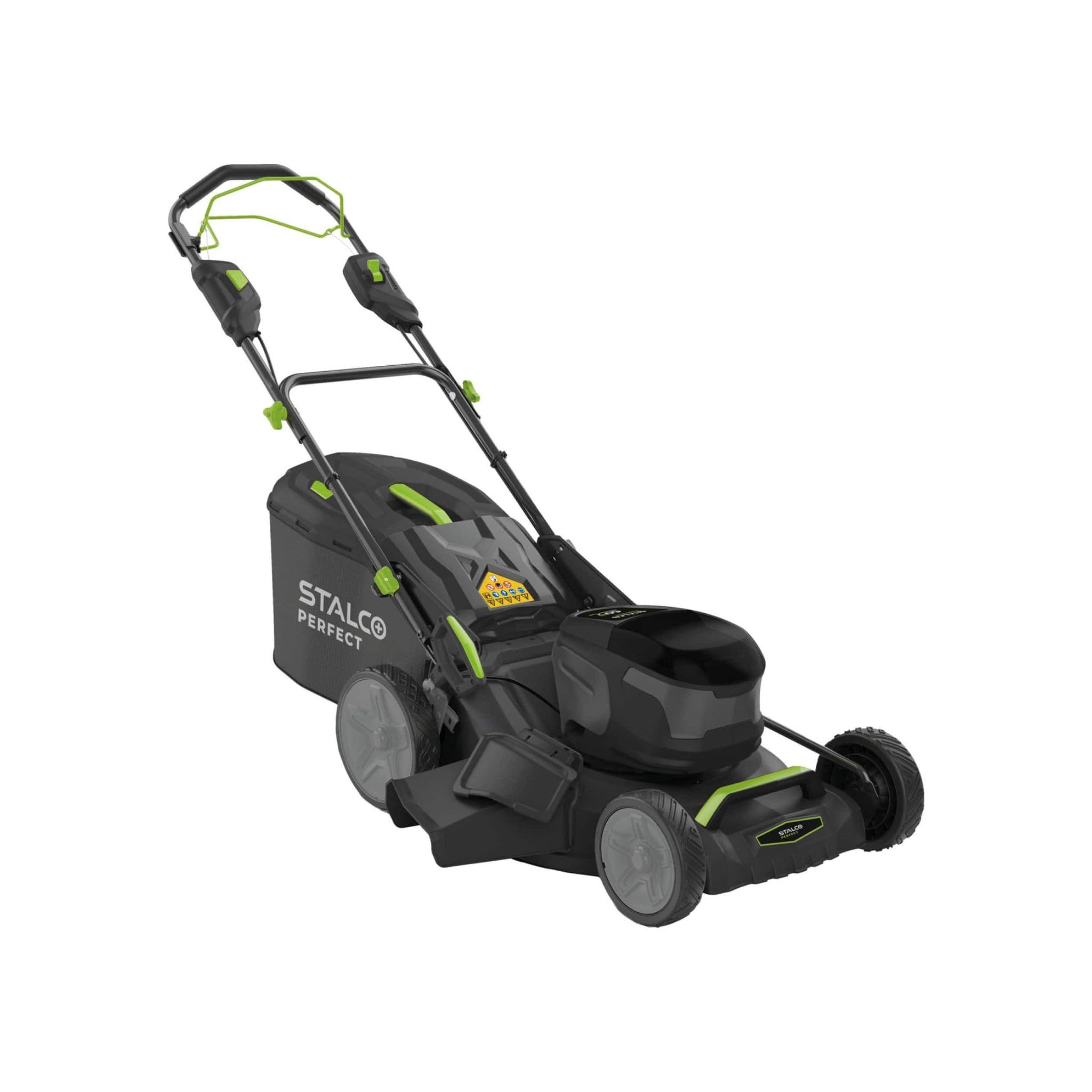 STALCO LMP60-51BLSP akumulatorowa kosiarka 60 V z napędem na koła, silnik bezszczotkowy, szerokość cięcia 51 cm, funkcja 4 w 1, stalowa obudowa, korpus bez akumulatora