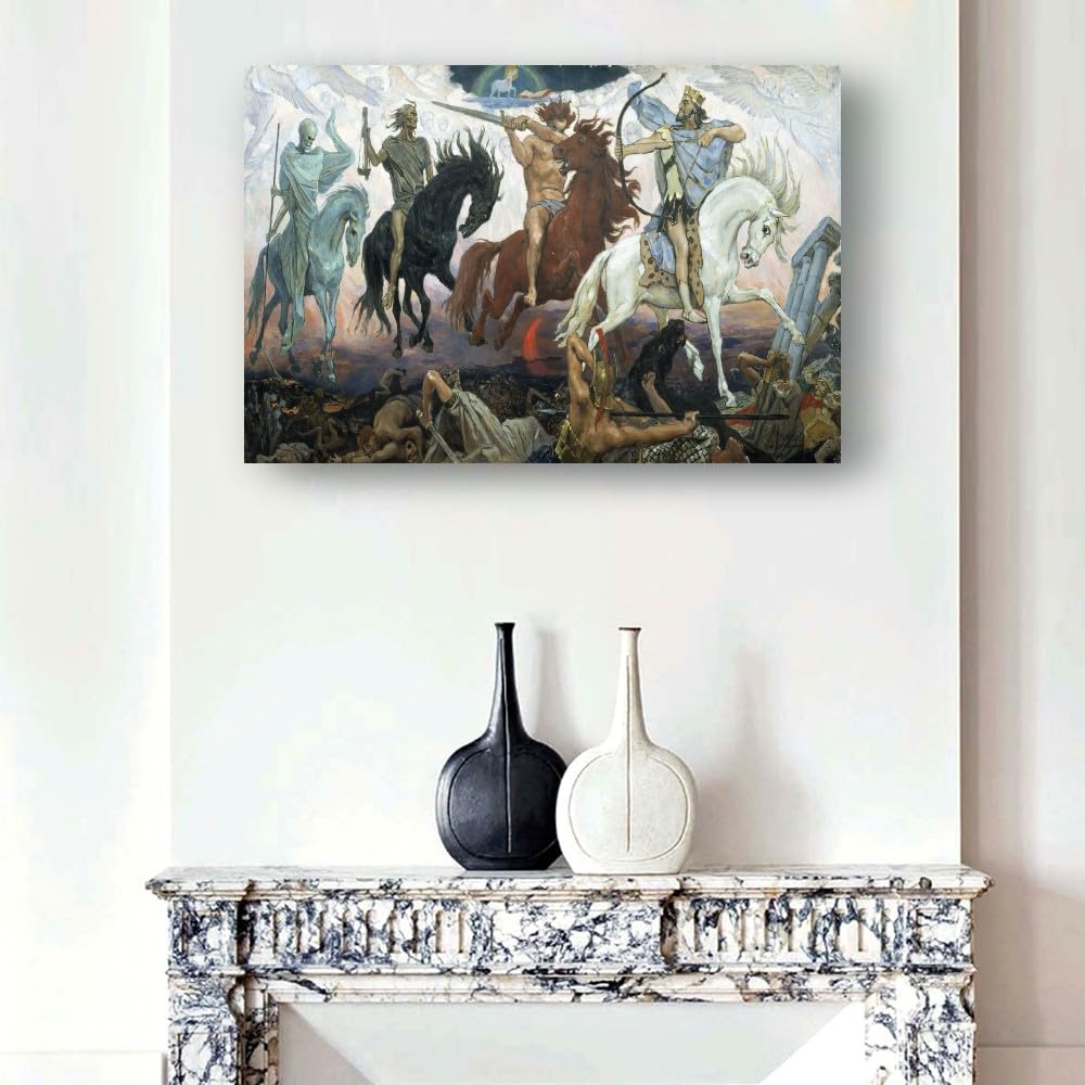 豊潤フォージョン 神アート　4枚 Amazon.com: Wajizvl Christian Art Four Horsemen of The Apocalypse