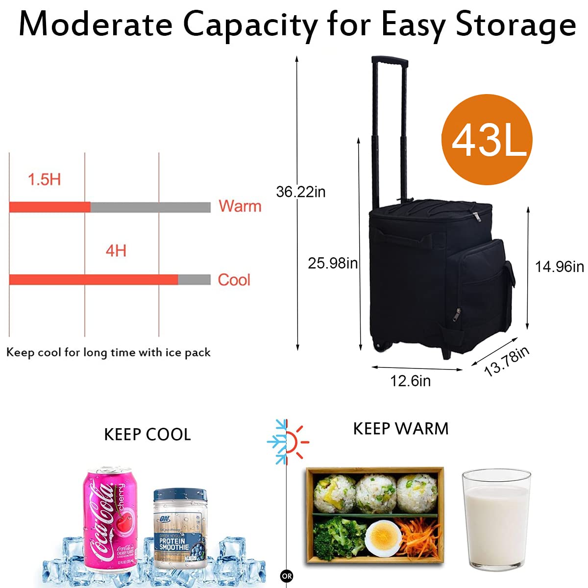 Sac Isotherme XXL Be Cool City Argenté 36 L – Ultra Spacieux, Garde Le Frais Longtemps, Idéal Pique-Nique, Courses, Plage & Voyages