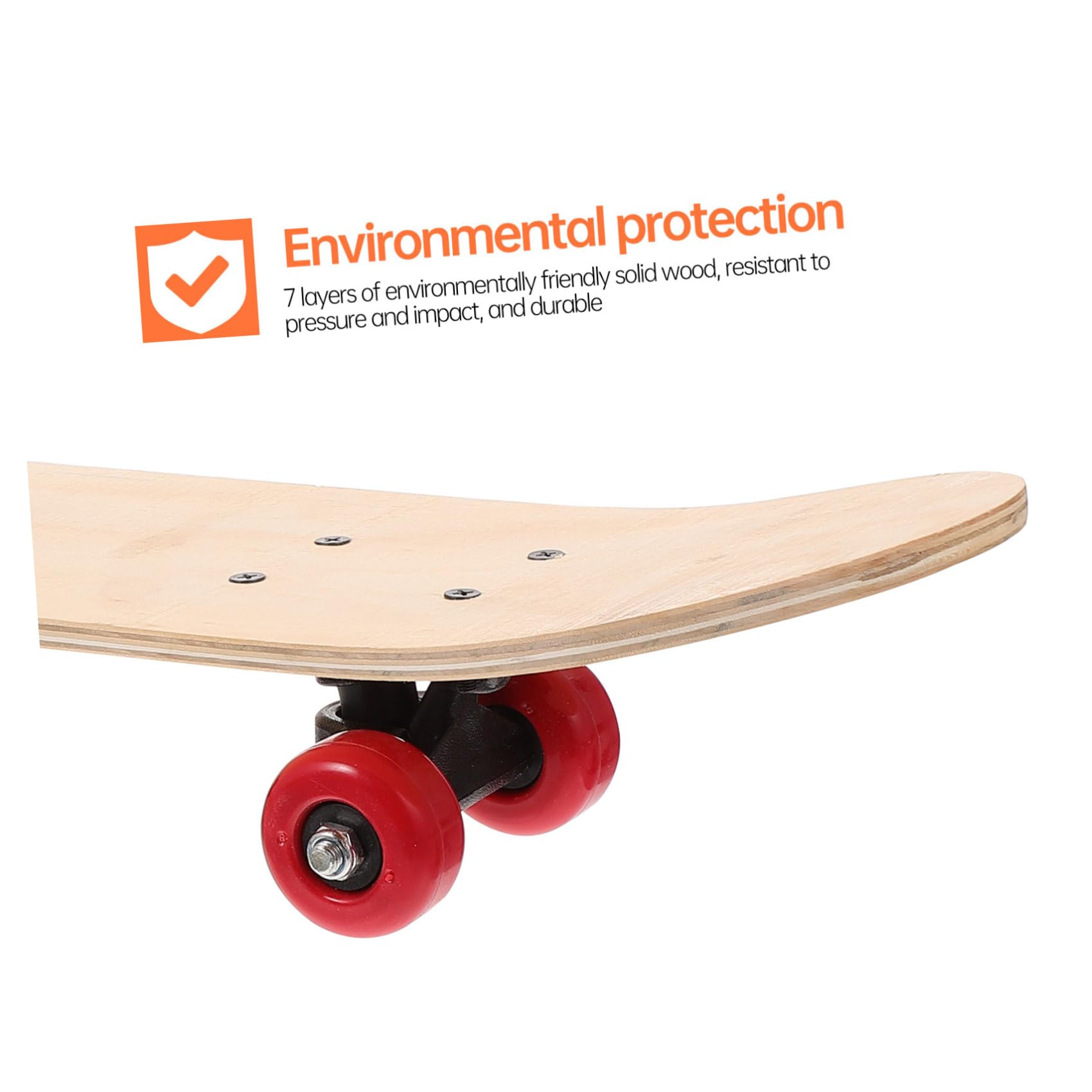 Hemobllo Planche de Skateboard Graffiti DIY en Bois Marron, Deck à Peindre | Format Garçon et Filles et Adulte, Design Vierge Facile à Colorer, Idée Présent de Noël
