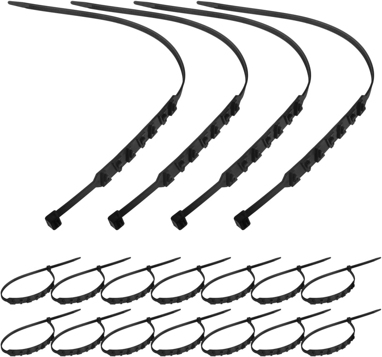 SOLUSTRE Motorcycle Tire Chains 20Pcs Anti-Slip Cable Chains for Snow and Ice Reusable off-Road Vehicle Tire Traction Chains for Winter Emergency Safety and Stability