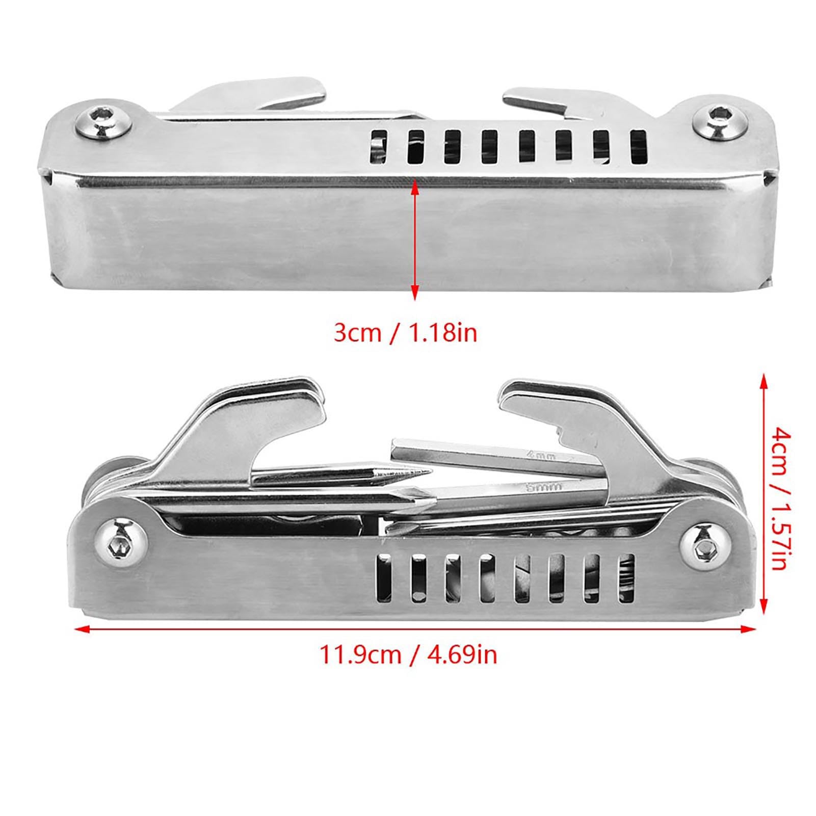 Kit di Attrezzi da Sub, 8 in 1 Strumento da Immersione Portatile Pieghevole Pregevole fattura Affidabile Pratico Mini Compatto Robusto Durevole per Immersioni subacquee,immersione
