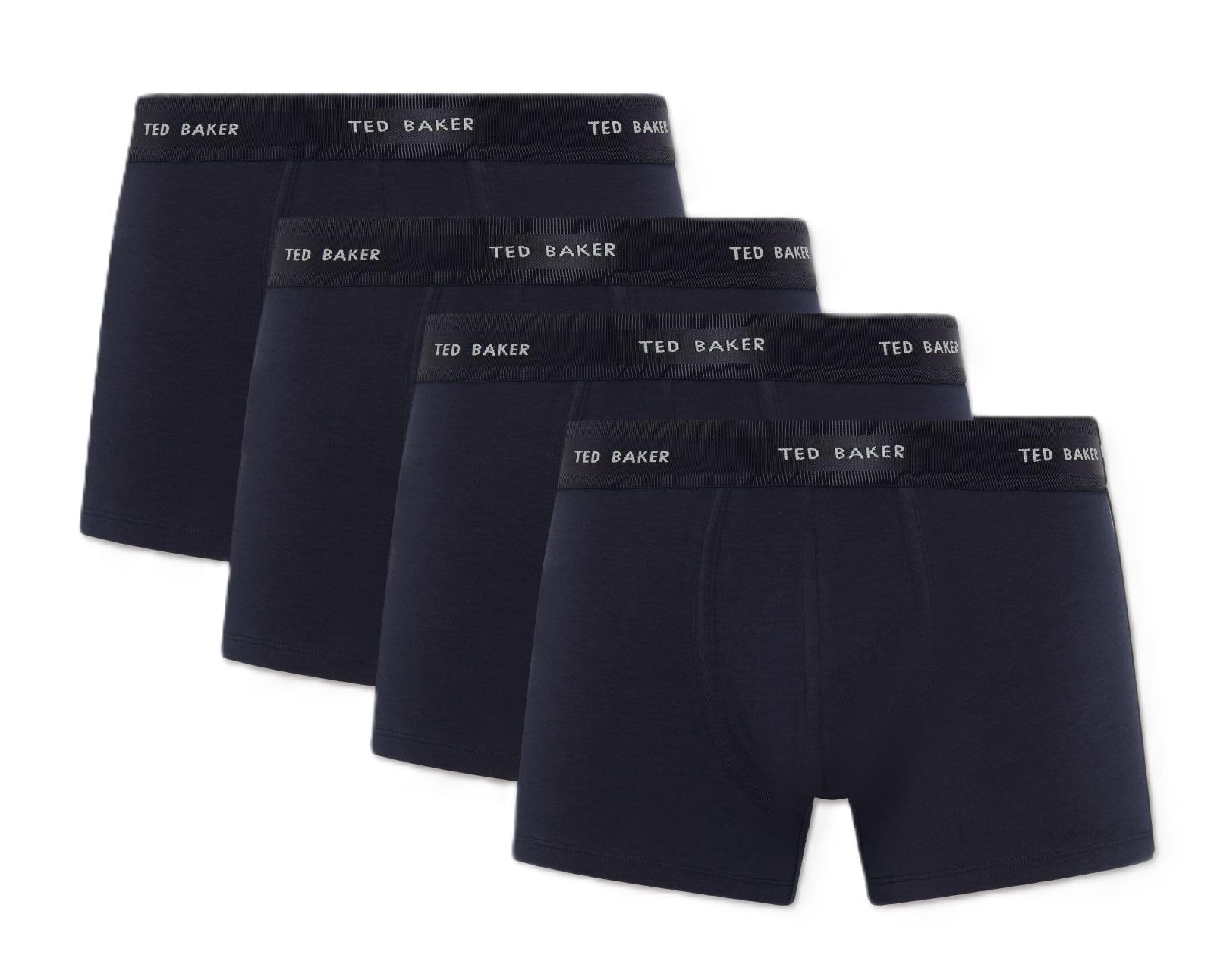 Ted Baker Mens 4 Pack Trunks Navy/navy L