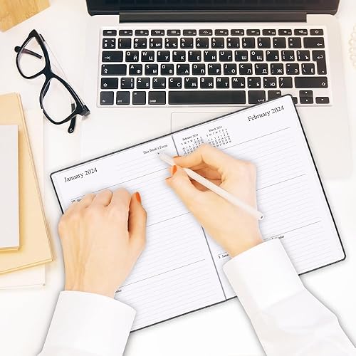 Miniatura 6 de Agenda 2024-2025  18 meses (ahora - 25 de junio) Agenda académica 5.8 x 8.5 pulgadas, agenda semanal y mensual 2024-2025 con soporte para bolígrafo,