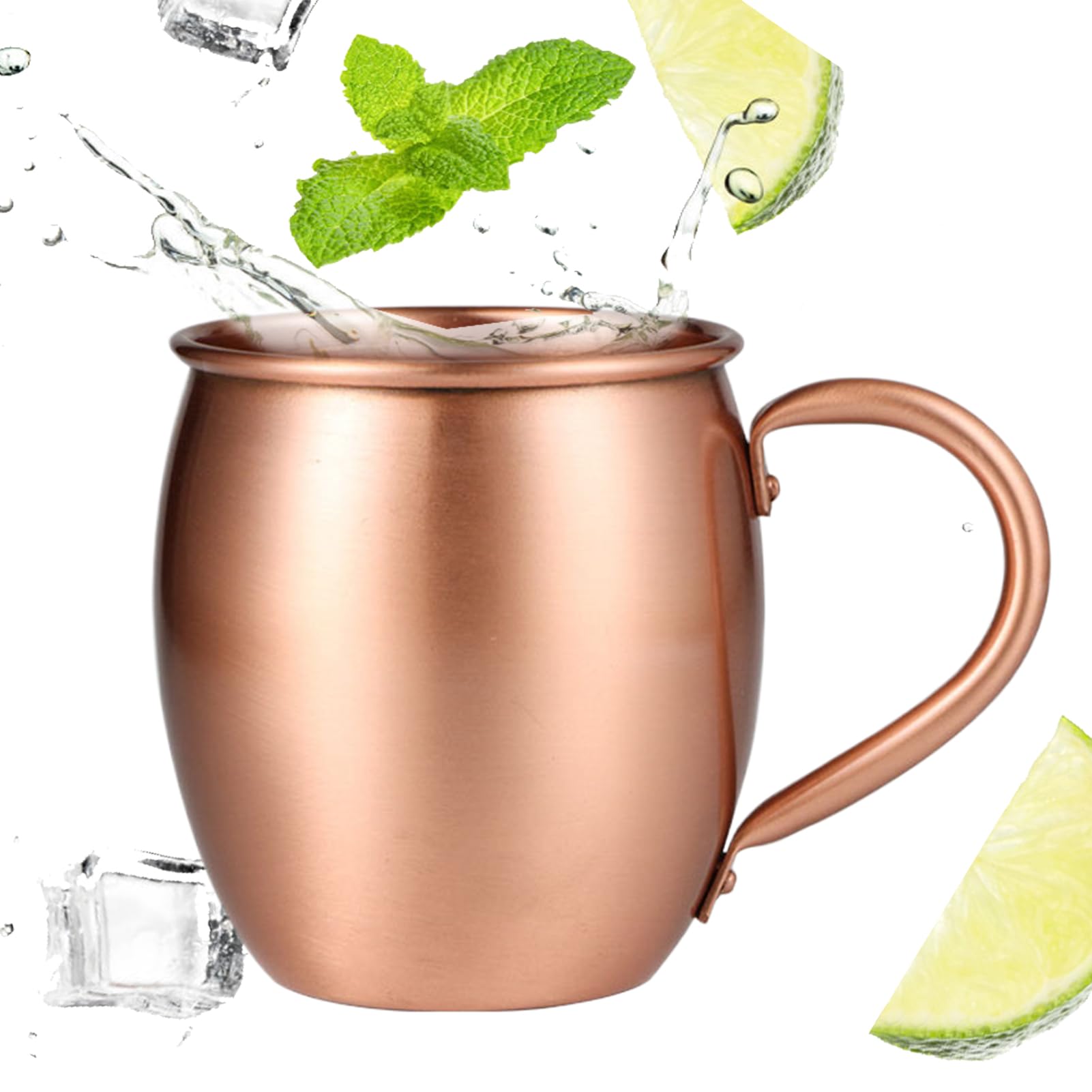 Tasse pour Moscou Mule 530ml en cuivre martelé pour cocktail et bière