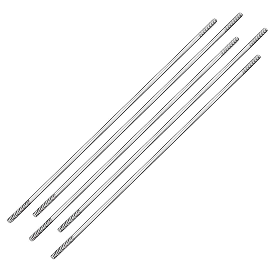 Tige en acier inoxydable M2 x 120mm de finition argentée pour assemblage durable