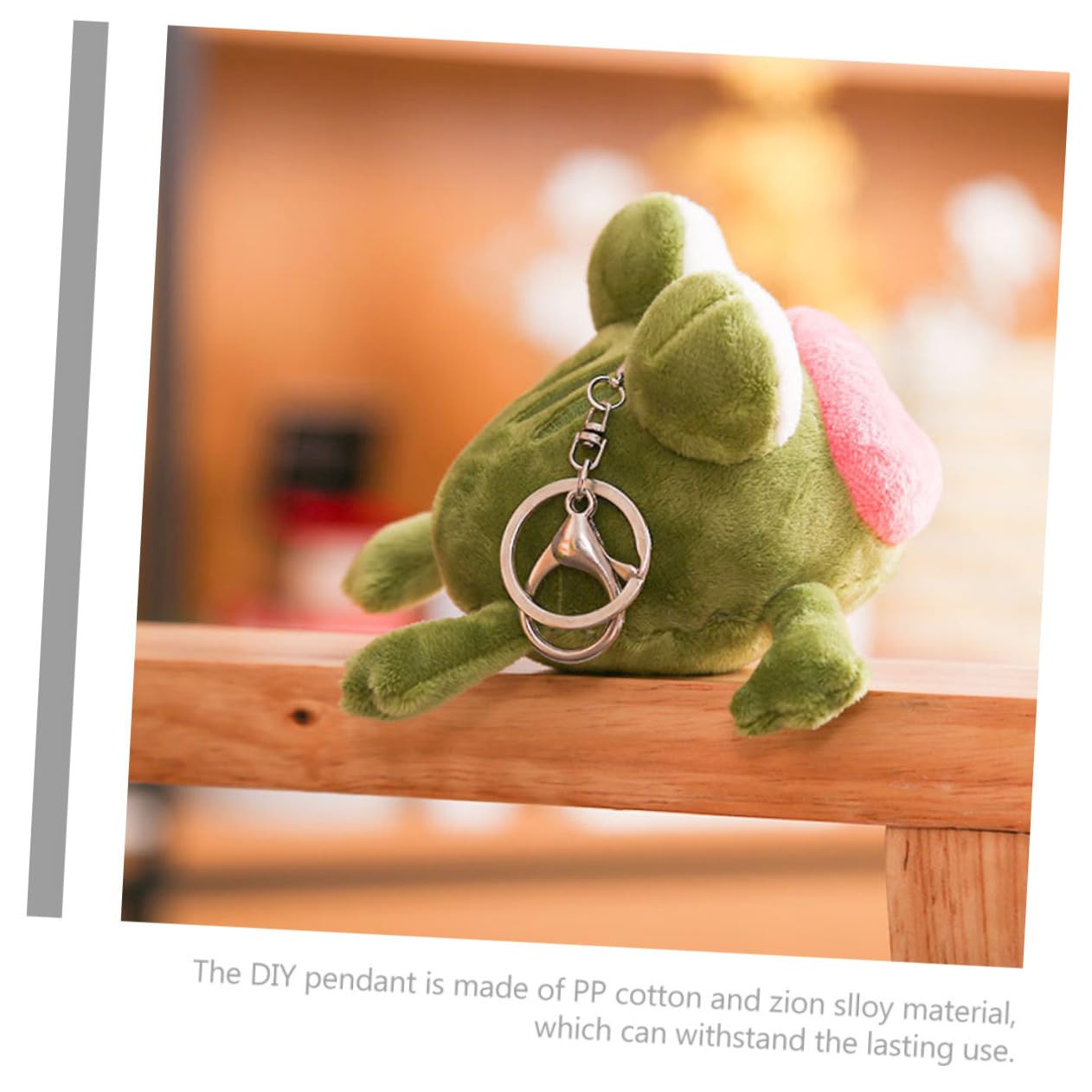 FRCOLOR Frosch Schlüsselanhänger Tierspielzeug Kuschelig Ausgestopfter Süßer Plüsch Schlüsselanhänger Tiere Frosch Plüsch Schlüsselanhänger Schlüsselanhänger Für Die