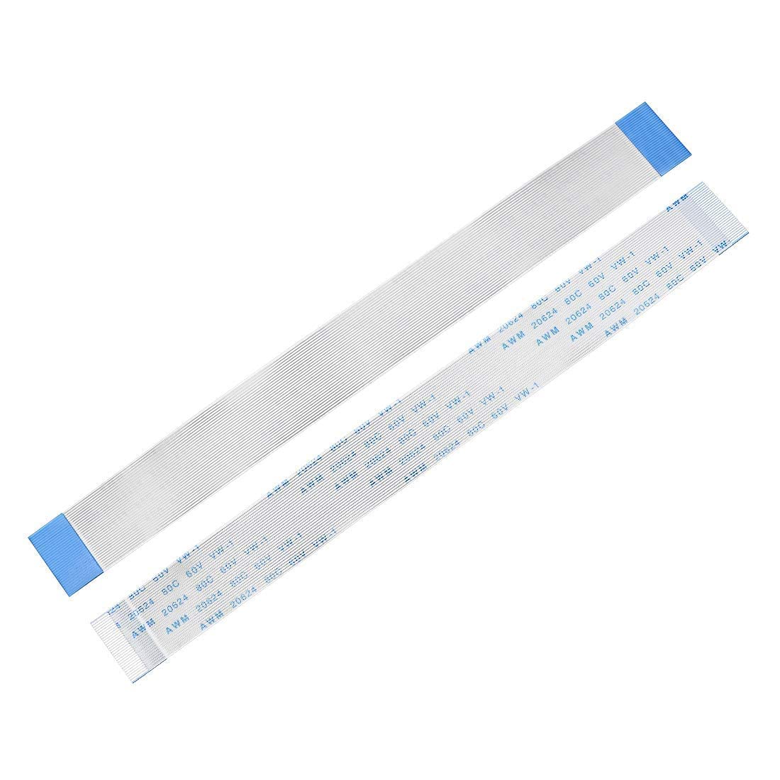 SLVC FFC Ribbon Flat Flexible Cable,30 Pin 0.5mm Pitch 100mm Long (A Type) for LCD 3D Printer Camera DVD TV Laptop Audio Pack of 1