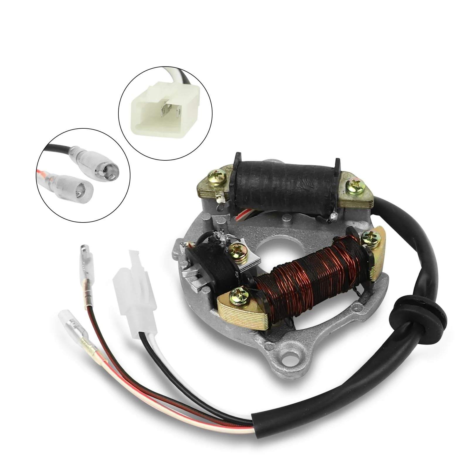 Compatible Avec Yamaha Pour PW50 PY50 Pour Peewee 50 QT50 1981-2004 2005 2006 2007 2008 2009 2010 2011 2012 2013 2014 Dirt Bike Bobine De Stator Magnétique