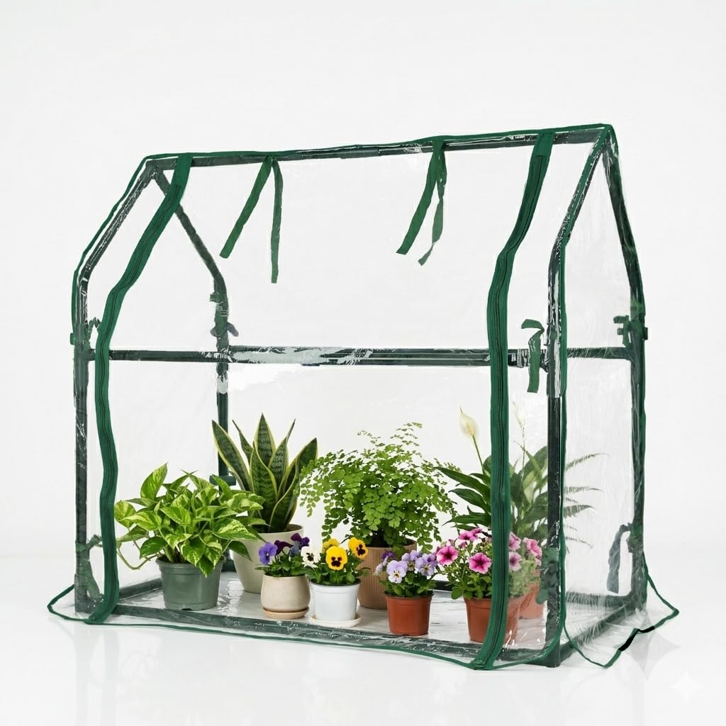 Amazon.com : Gardzen Mini Greenhouse Heavy Duty Portable Green