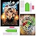 DIY 5D Diamond Painting Kit, Hilloly 2 Pcs 5D Harry Potter Diamond Painting, Kits de Pintura de Diamantes, para Niños, para Decoración de Pared para la Decoración de la pared del hogar