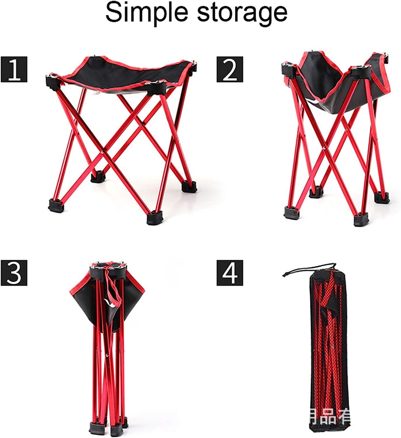sgabello da campeggio, Sgabello pieghevole portatile, sedie pieghevoli da campeggio all'aperto, sgabelli, for pesca, viaggi, escursionismo, spiaggia, giardino, barbecue