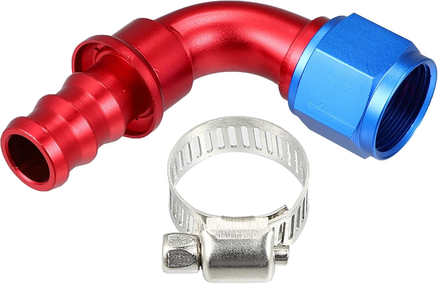 X AUTOHAUX Car 12AN 90 Degree Female Swivel Hose Fitting End Push Lock Fuel Line Oil