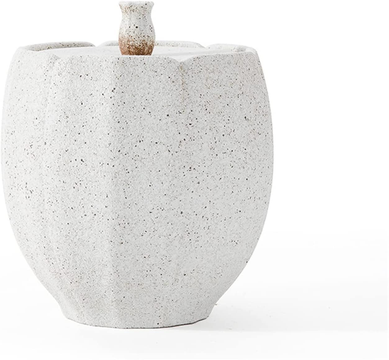 SBZIOJHDR ceramic tea jar, Ceramic Tea Jar,Jars Containers,Kitchen Food Storage Canister,Rough Pottery for(Wit)