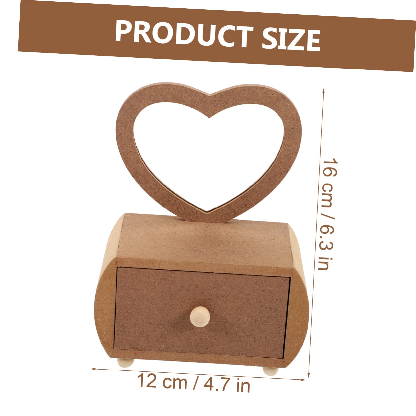 PartyKindom Love Dressing Table Boys and Girls Dresser Small Diy Jewelry Holder Makeup Vanity Desk