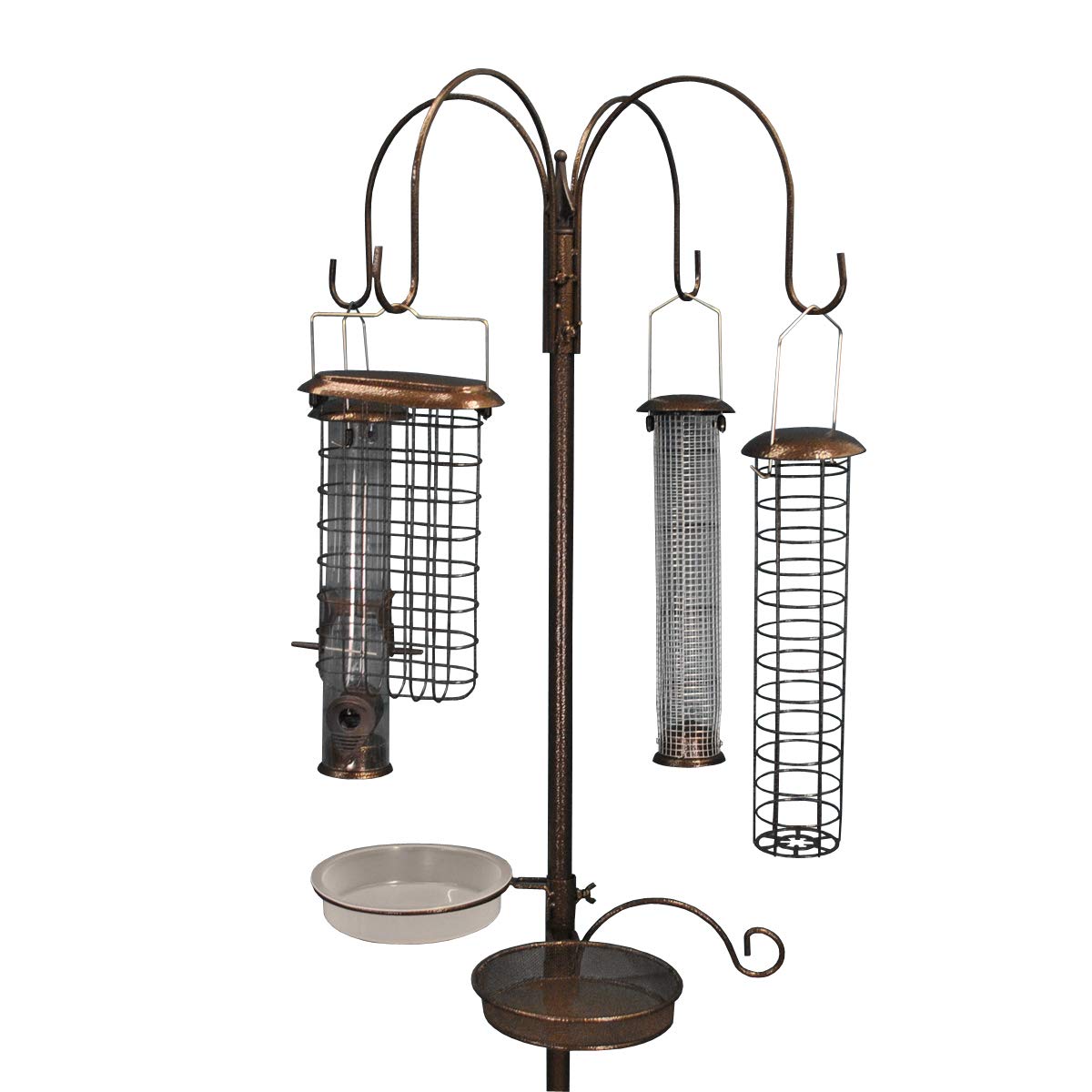 Buy Selections Metal Complete Bird Feeding Station with 4 Large Feeders