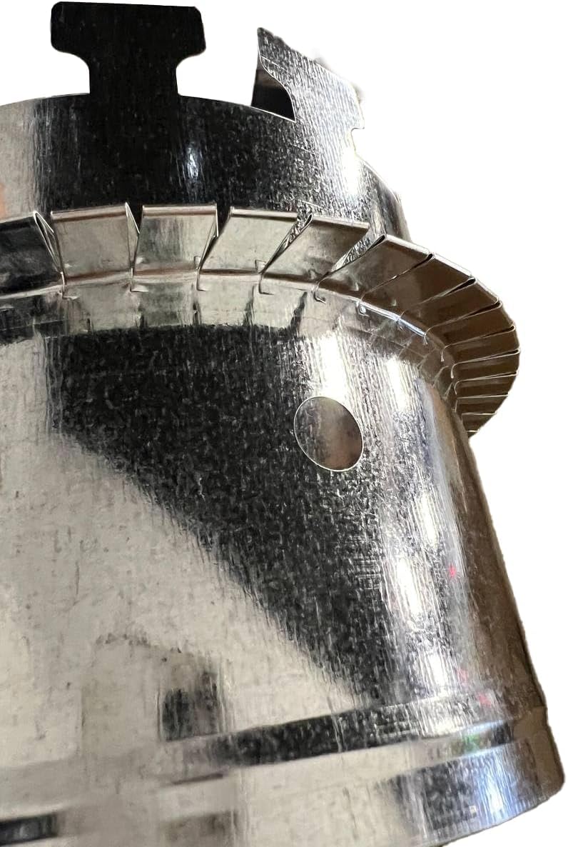 F&L Indutries 20 inch Duct Board Collar in 28 Gauge Galvanized Steel, Tab Collar for R4, R6 and R8 Ductboard Insulation Compatible With All Ductboard Thicknesses - Made in the USA.