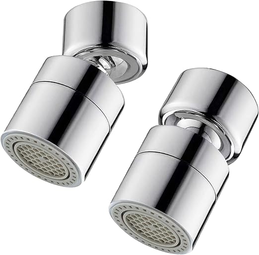 Wasserhahn Aufsatz 2 Stück - 360° Drehbar Mit 2 Strahlarten