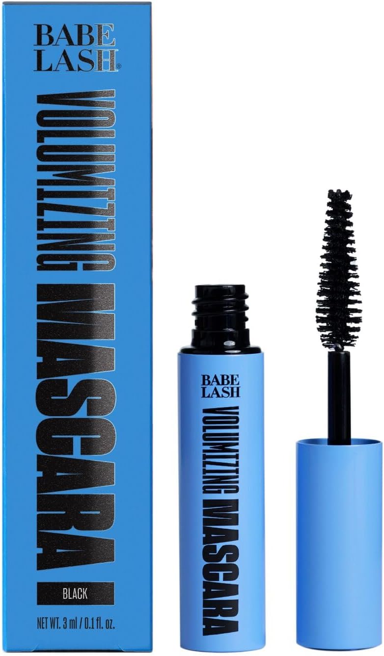 Volumizing Lash Mascara - Smudge Proof, Long Lasting & No Clump Formula, Buildable Volume, Water Resistant, Black Mini