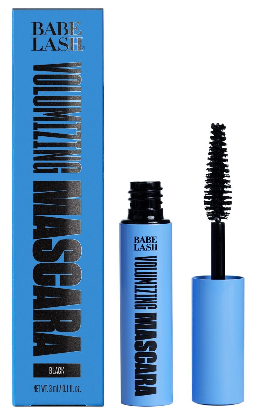 Babe Original Volumizing Lash Mascara – Smudge Proof, Long Lasting & No Clump Formula, Buildable Volume, Water Resistant, Black Mini