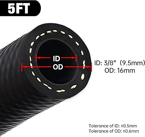 Miniatura 14 de EVIL ENERGY Manguera sumergible E85 de combustible de 5/16" en línea SAE 30R10 del tanque para los sistemas de combustible automotrices 1FT 300PSI