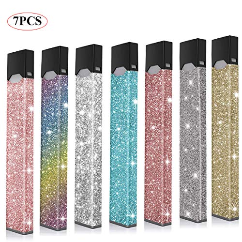 7PCS-Glitter Skin Wrap for J/uu/l Sticker, Shock-Proof & Scratch-Proof Sleeve Shield Cover Case