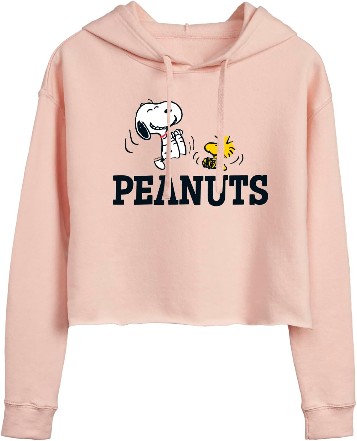 Hybrid Apparel - Peanuts - Snoopy And Woodstock - Ladies Cropped Hoodie