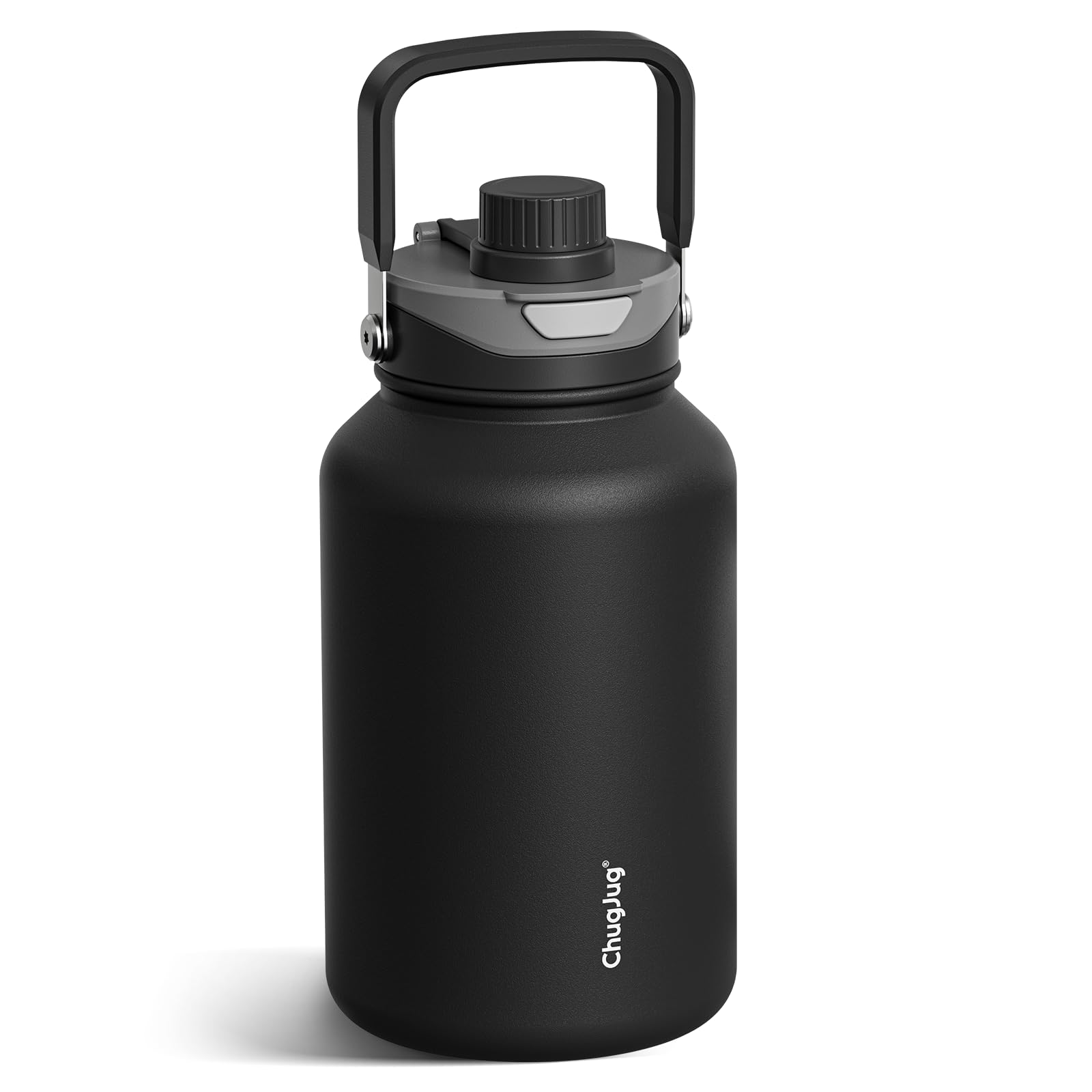 64oz Half Gallon Insulated Water Bottle with 2-in-1 Pop-up Straw & Chug Lid | Thickened Stainless Steel Vacuum Metal Large Sports Water Jug/Flask (Cold for 48 Hrs) for Gym- Leakproof, BPA-Free
