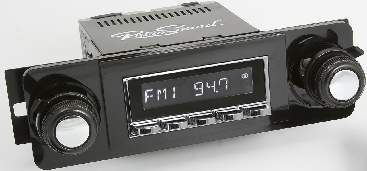 Laguna Radio with Chrome Face, 23P-93P Knobs, and Vintage Overlay LAC-M1-219-23P-93P-SCP