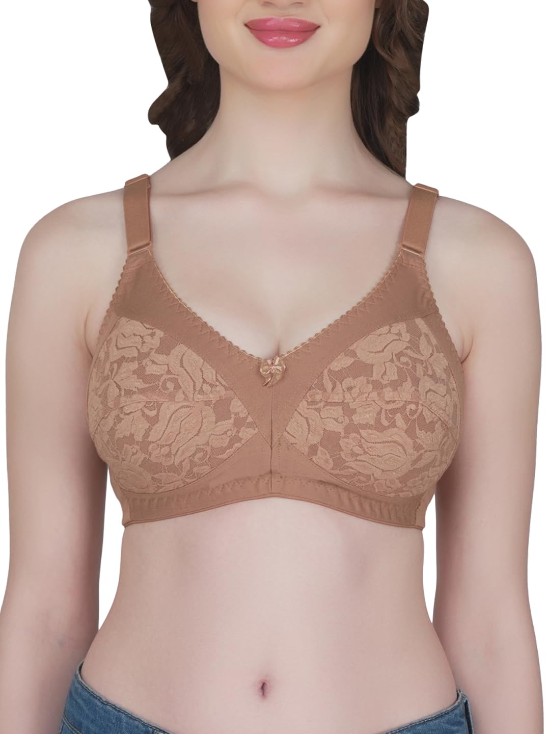 Eve's Beauty Women's Full Coverage Bra | Non Padded | Every Day Comfort Bra