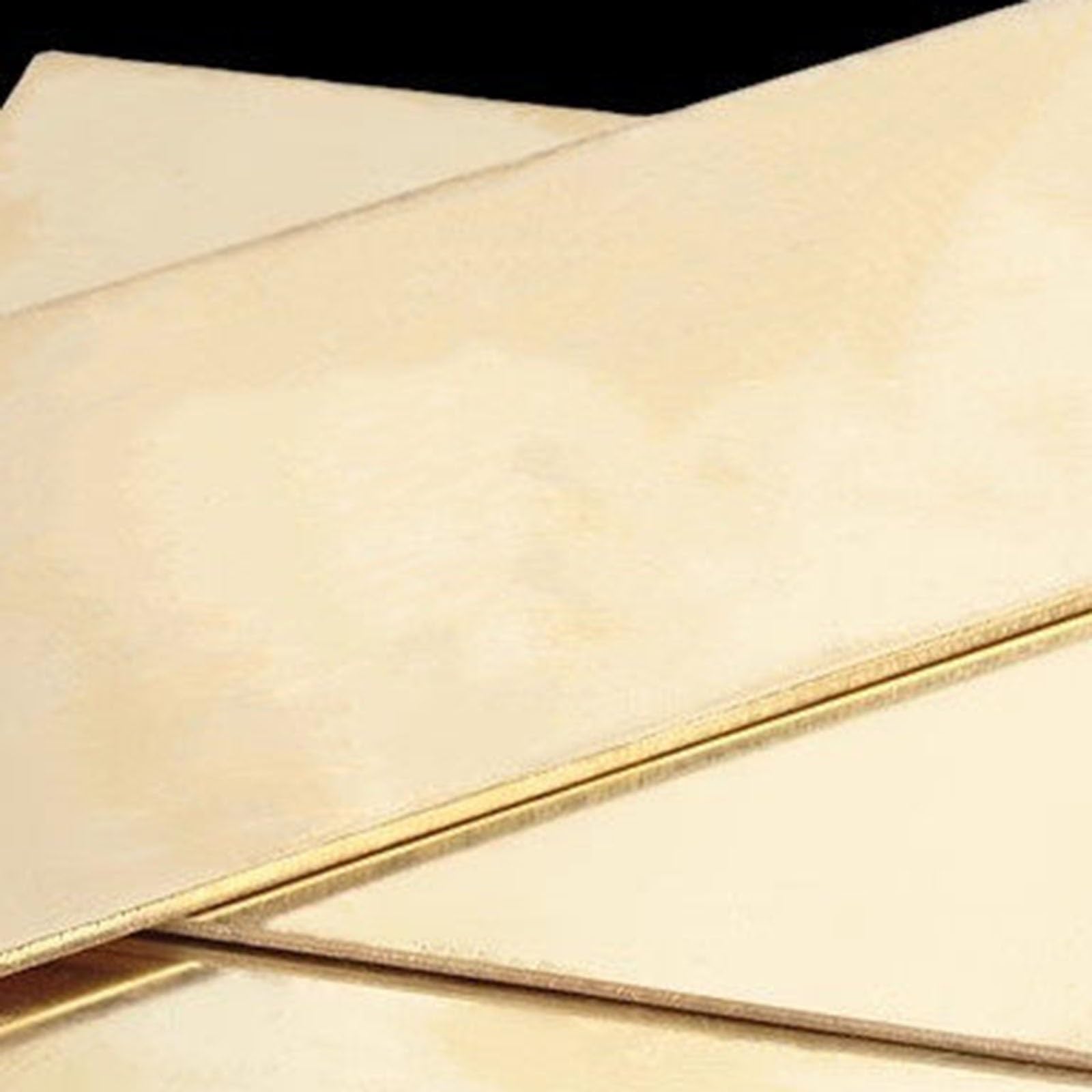 Einteilige helle, flache Messingplatte | DIY-Herstellung von Namensschildern, industriell geschnittene Kupferplatte(400*500*1.5mm)