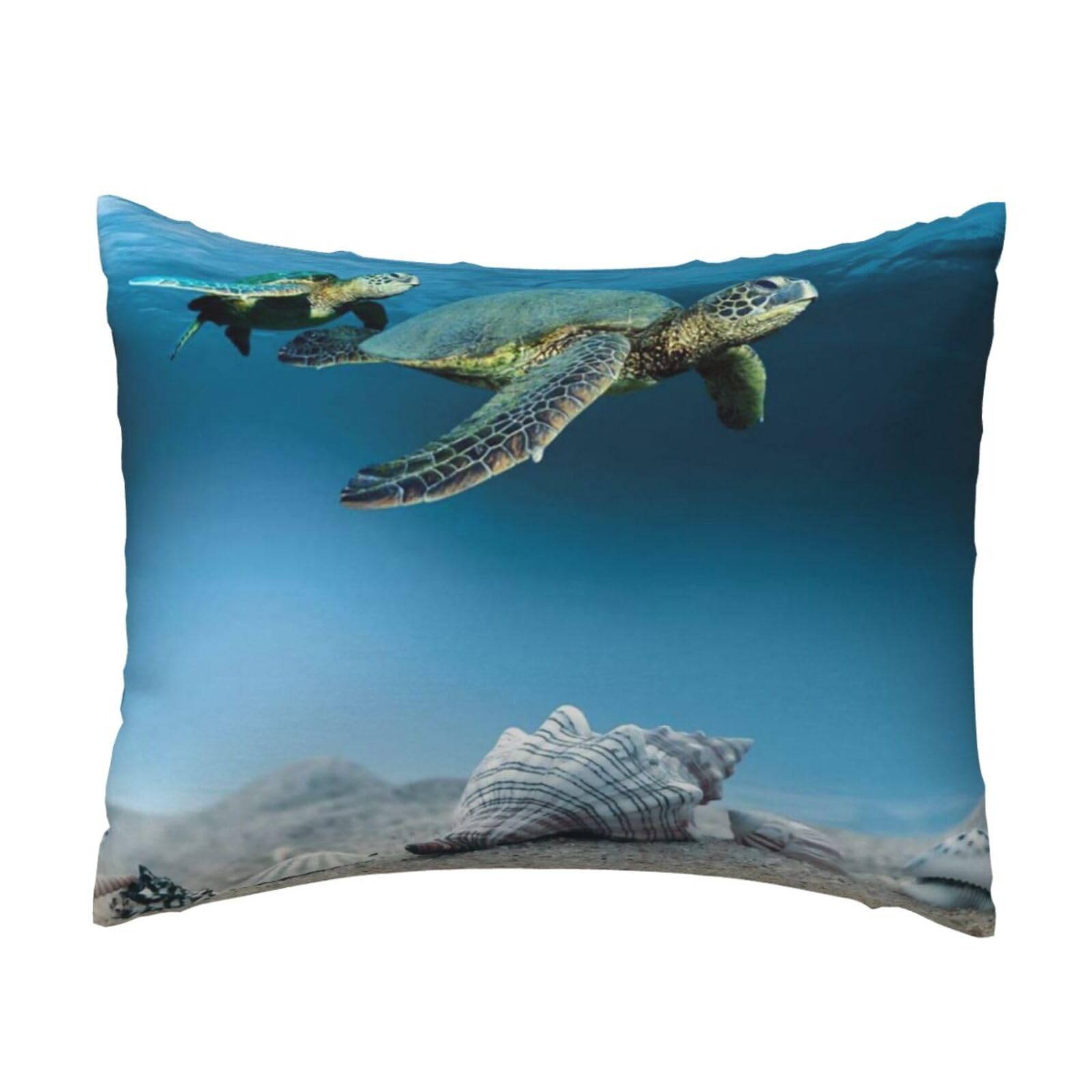GSGCSBYMLG Sea Conch Shell Starfish Turtle printed Pillow Case 20x26in Cushion Cover