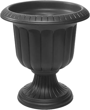 Root & Vessel Classic Urn, Black, 19-Inch