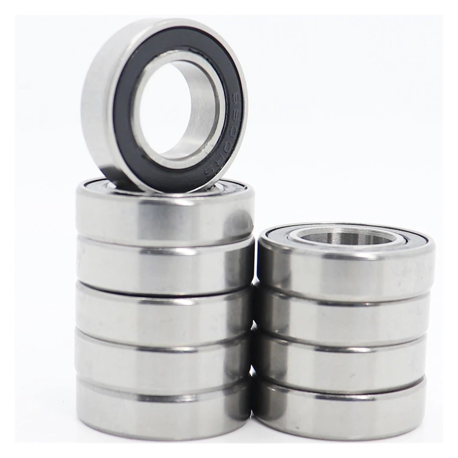 6800 2RS Lager 10 * 19 * 5 mm (10 Stück) ABEC-1 metrischer Dünnschliff 61800RS 6800 RS Kugellager 6800RS - Dichtungssatz-Sortiment