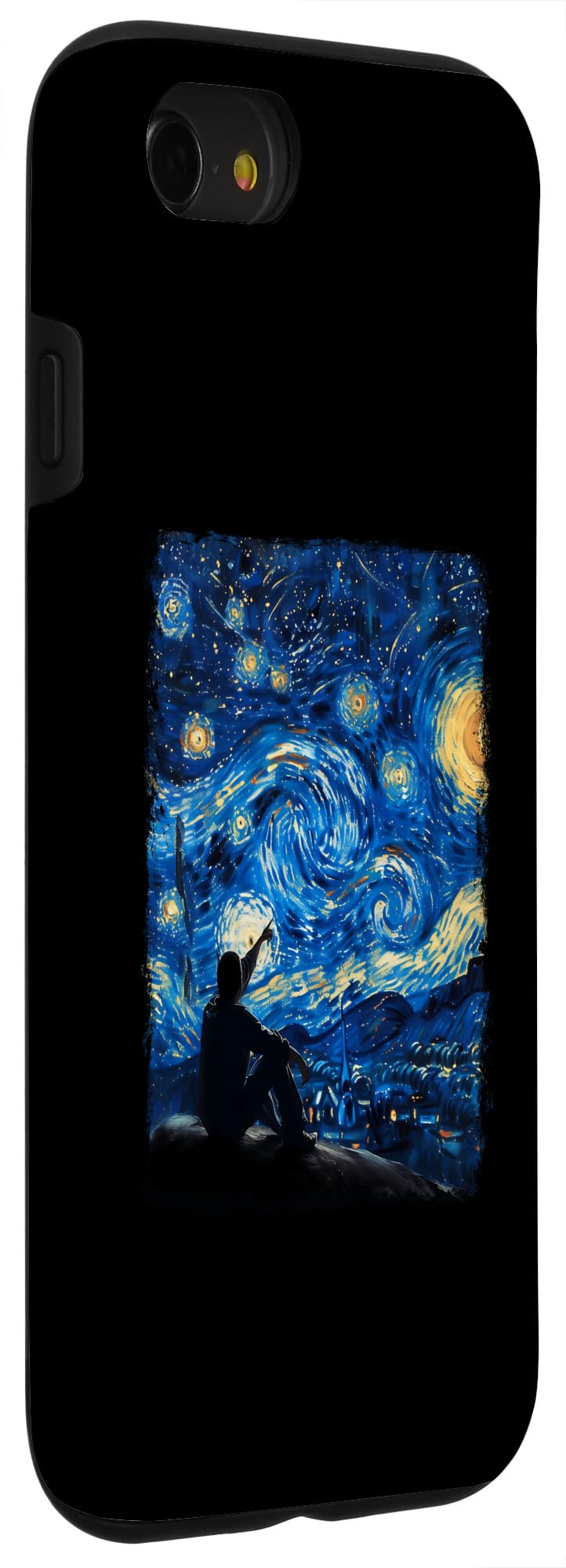 iPhone SE (2020) / 7 / 8 Stargazing Stargazer Astronomy Starry Night Painting Case - Image 3