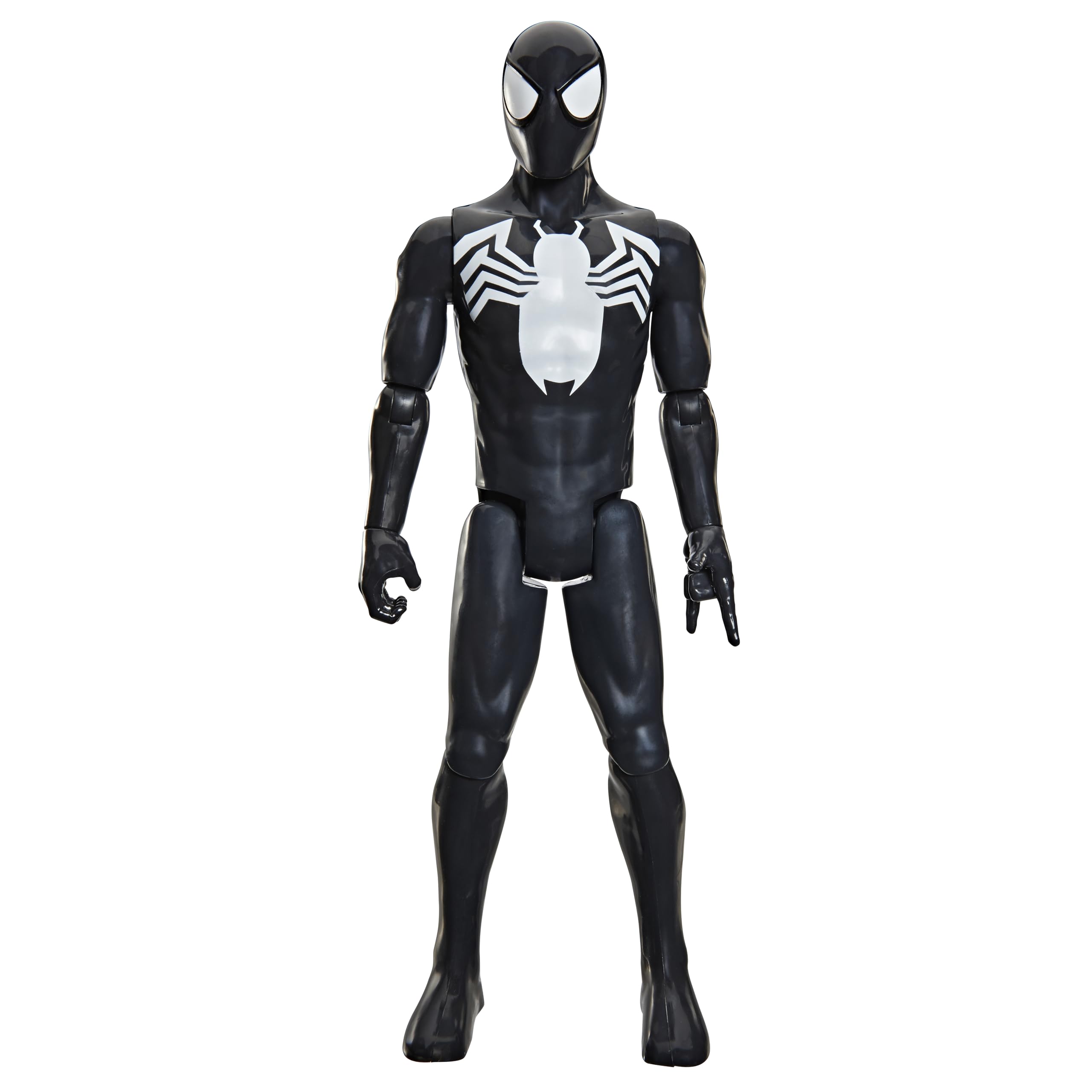 Marvel Figura Spider-Man Titan Black Suit 30 cm com 11 Pontos de