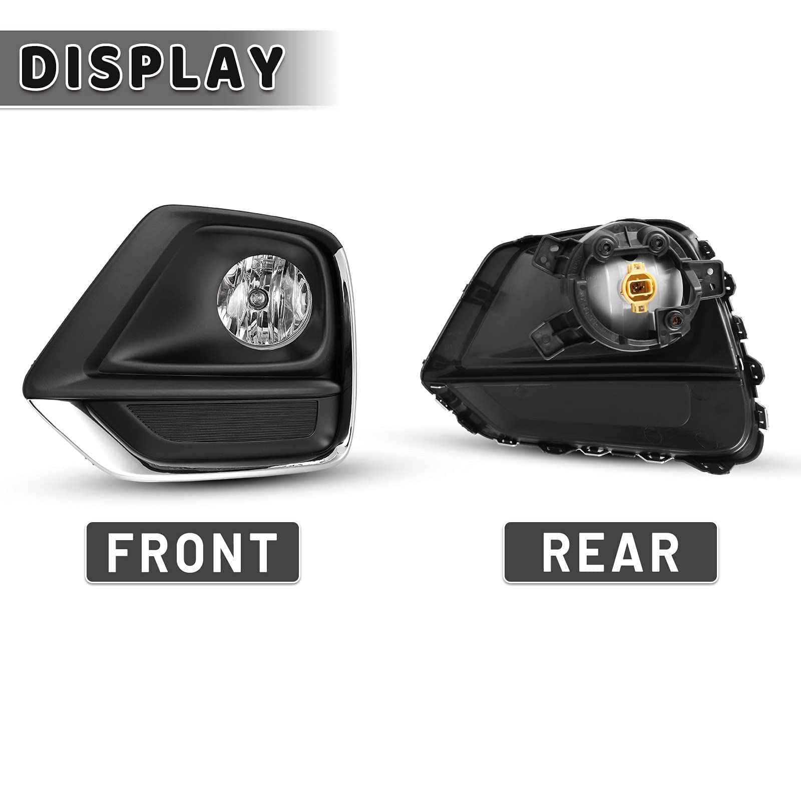 Kit De Luces Antiniebla Laterales Izquierda Y Derecha Con Lentes Transparentes Para Chevy Trax 2017-2021, Reemplazo Directo