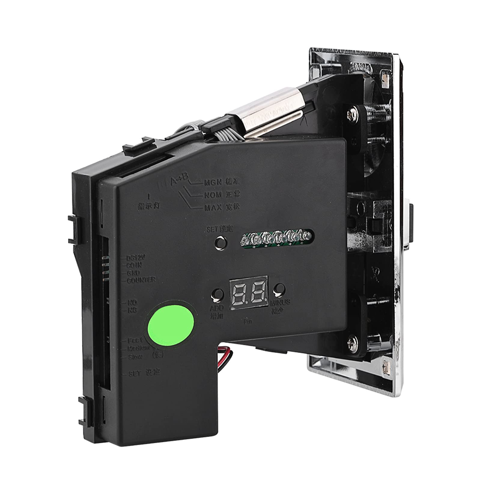 Amazon.co.jp: Niiyen 多機能自動販売機、ゲームスロットマシン 多機能マルチコイン スマートコインスロット、コインセレクターアクセプター  アーケードビデオゲーム自動販売機パートスマート用 : パソコン・周辺機器