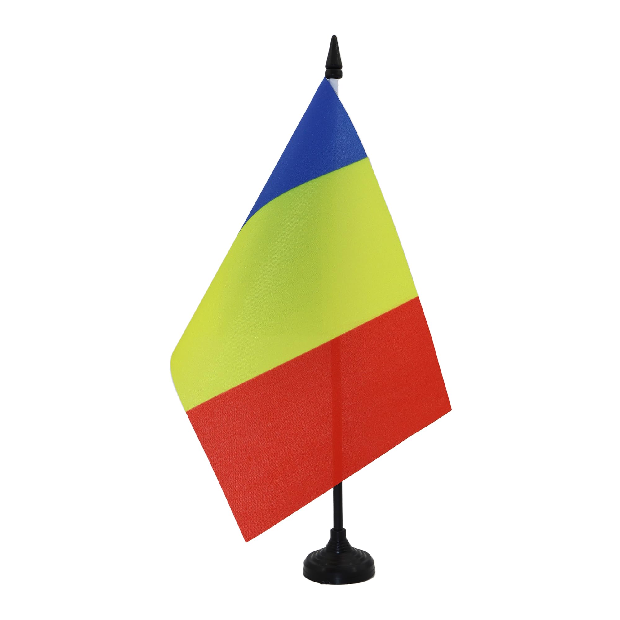 AZ FLAG Romania Table Flag 6x8 in 100D Polyester Plastic Base