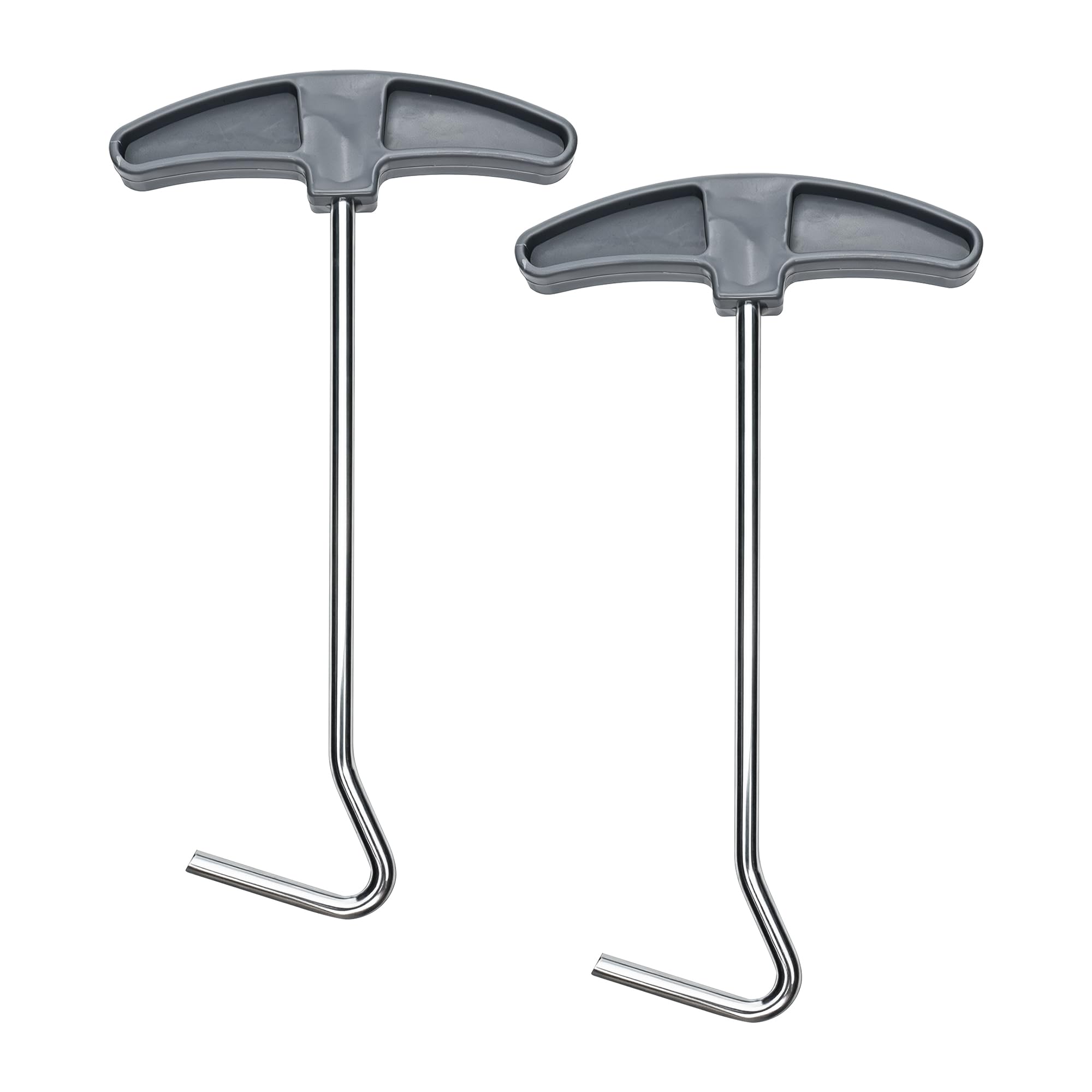 Desenda 2 PCS Tent Peg Pullers, Sturdy Trampoline Spring Puller Nail Extractor Removers Ground Hook Pullers for Camping Tent Awning Pegs Garden Ground Stakes
